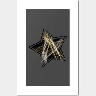 Abstrakt 1 - Gold & Silber Posters and Art